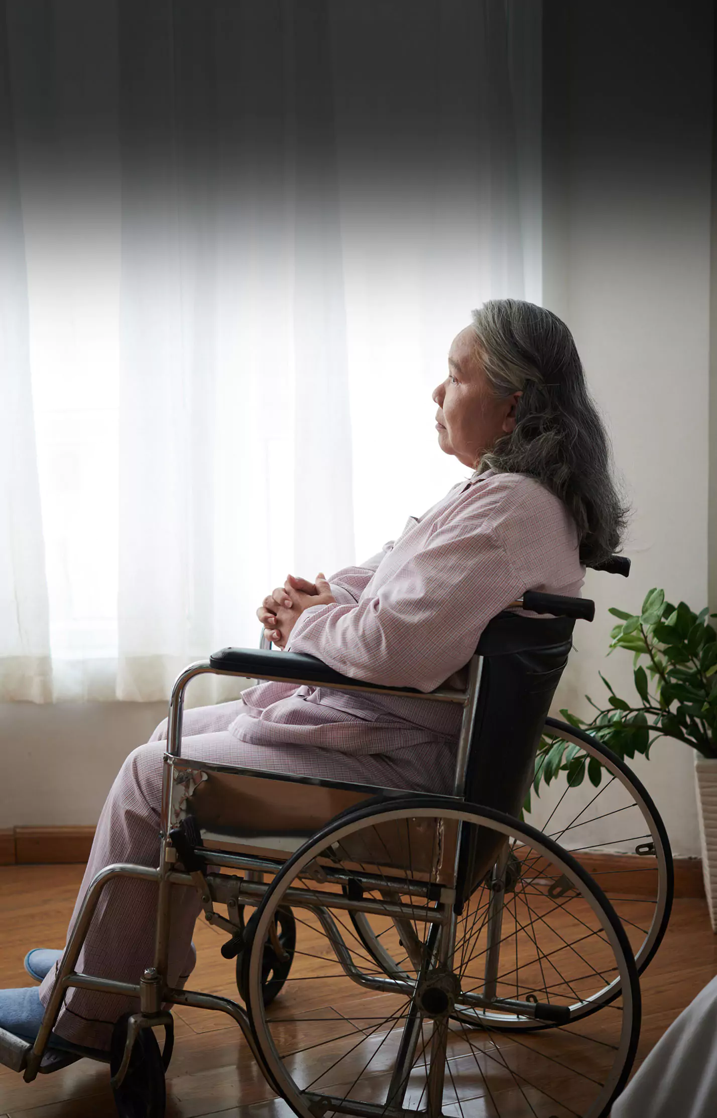 Woman in a nursing home