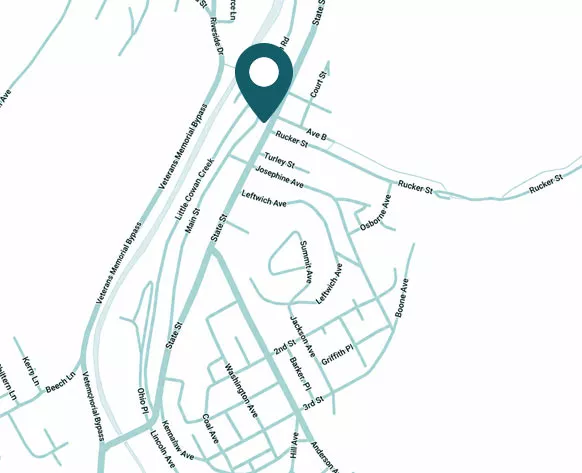 Map showing the location of the Madison office for Shaffer Law.